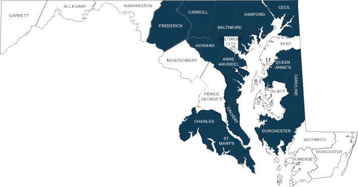 Maryland Counties Map 030526